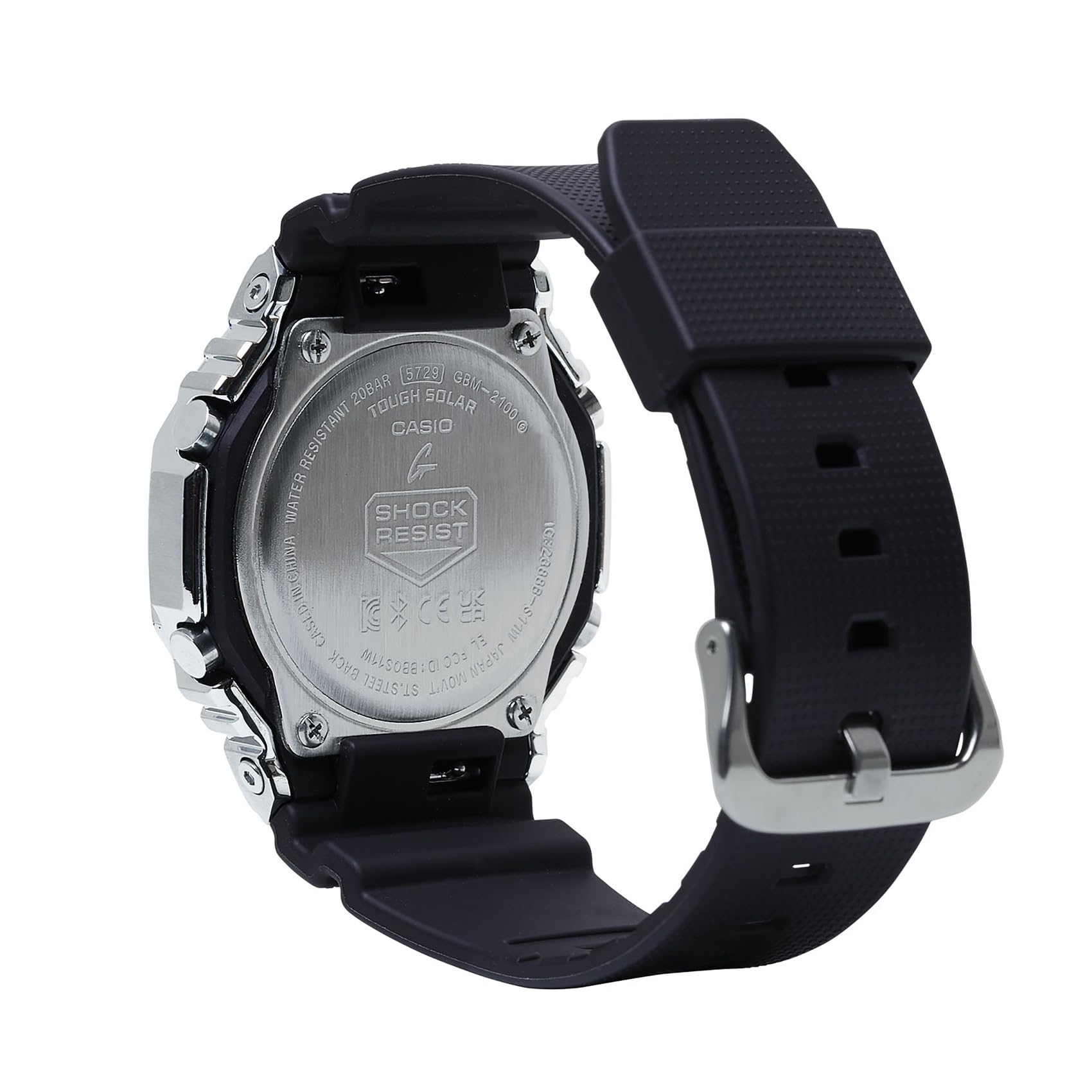 G-Shock Casio G-Steel Solar Connected Black Dial Black Resin Strap Watch - GBM2100-1A