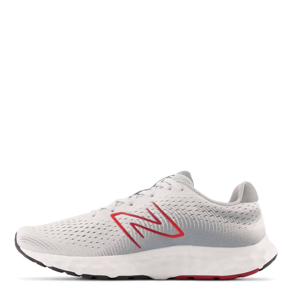 New Balance Men's 520 V8 Running Shoe, Grey/Red, 11 X-Wide