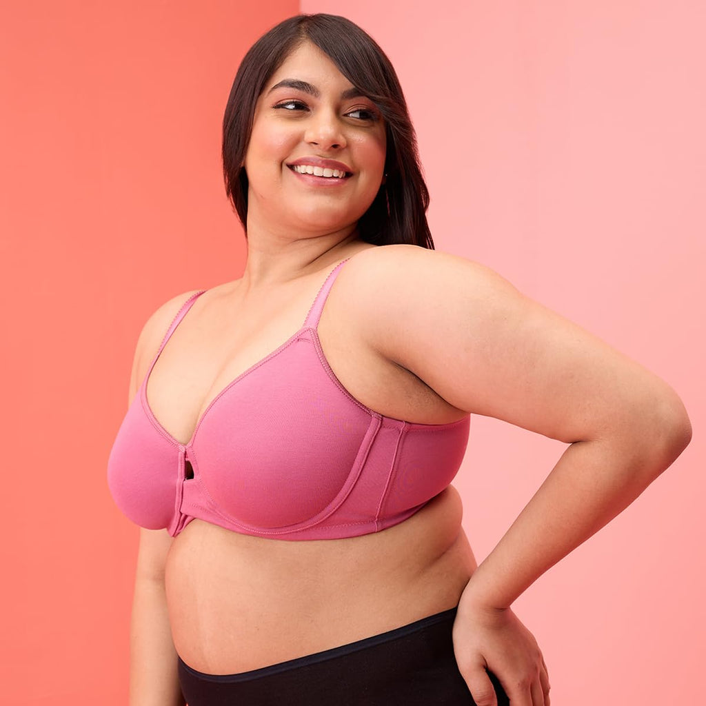 Nykd Everyday Cotton Bra For Women Daily Use, Medium Coverage, Wired, Lightweight-Adjustable Straps Bra - Full Coverage, Nyb263,