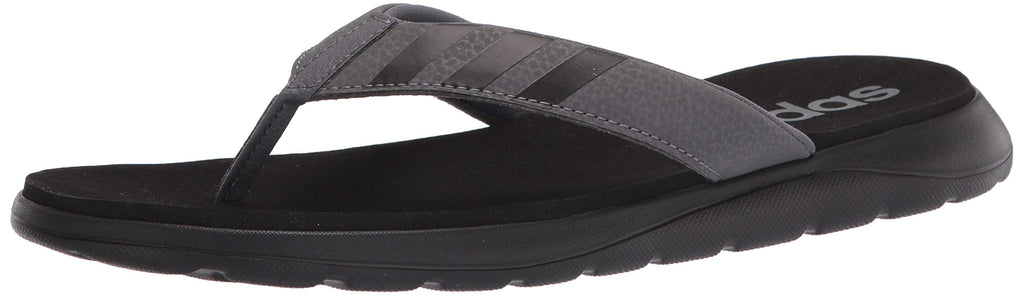 adidas,mens,Comfort Flip Flop,Black/Grey/Grey,10