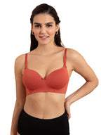 Nykd (Nyb198 Cotton Lightly Padded & Non Wired T-Shirt Bra For Women | Medium Coverage Bra With Soft Detachable Straps | Ideal F