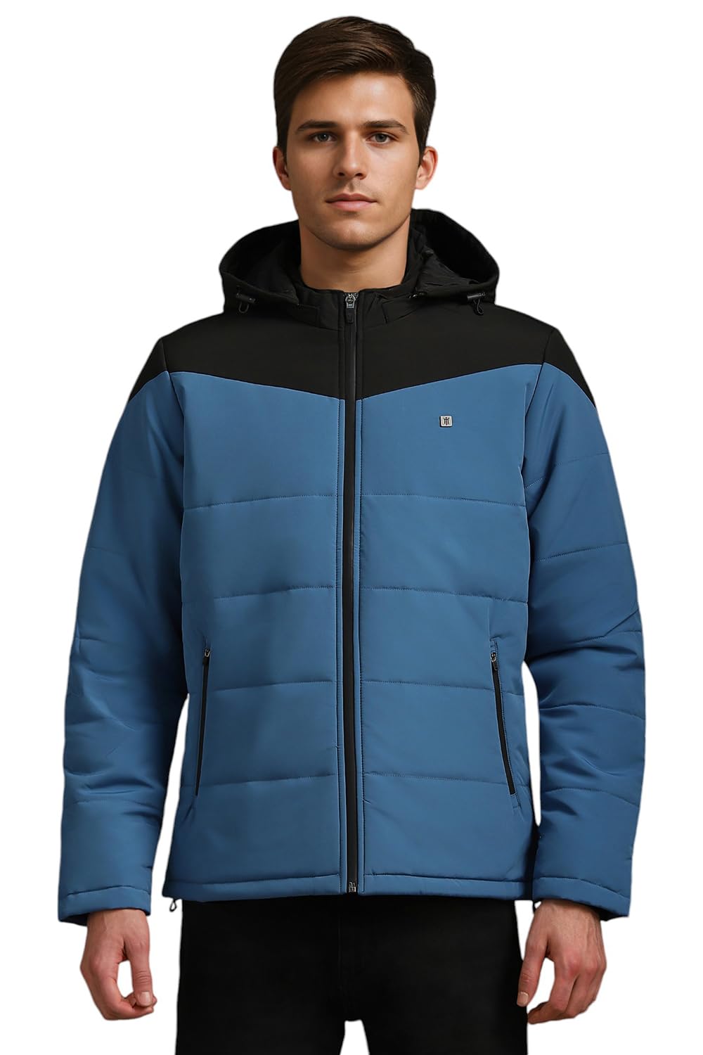 Louis Philippe Men Casual Blue Print Jackets