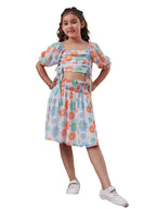 Pspeaches Polyester Western Skirt Set White