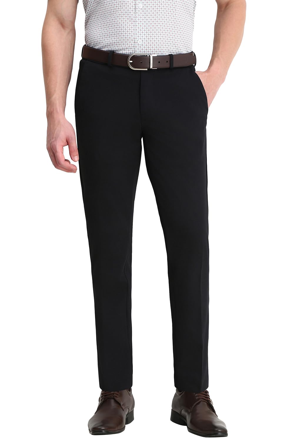 Allen Solly Men Regular Fit Solid Formal Pants