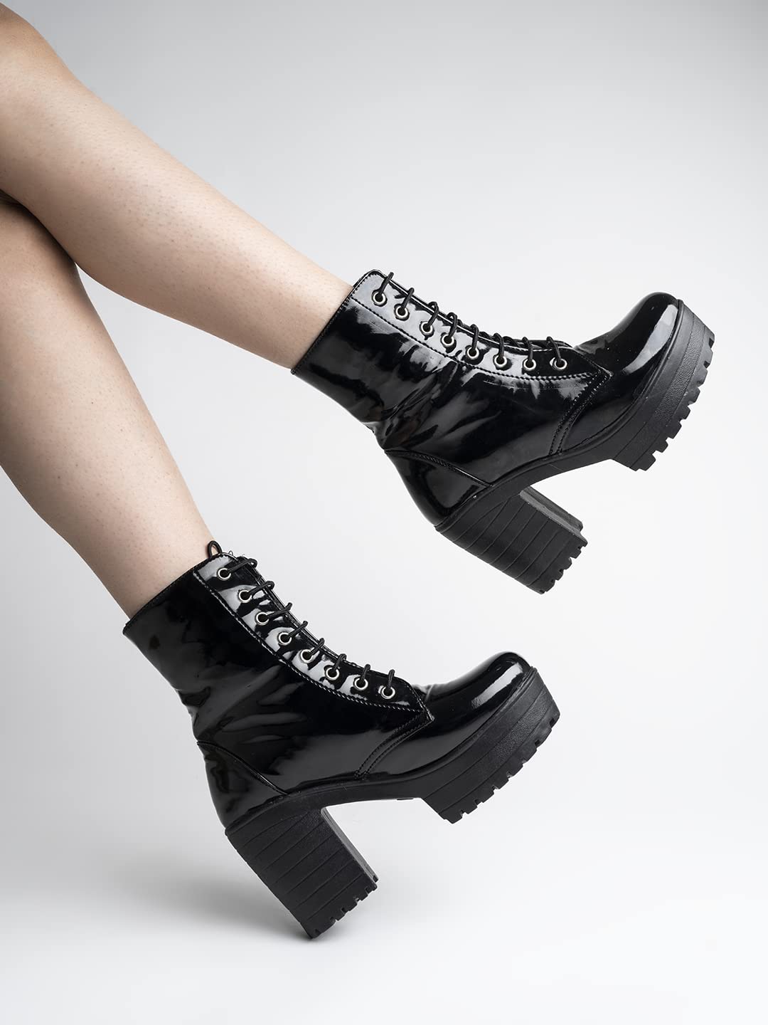 Shoetopia Block Heeled Boots
