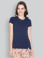 Lux Lyra WomenS Plain Regular Fit T-Shirt