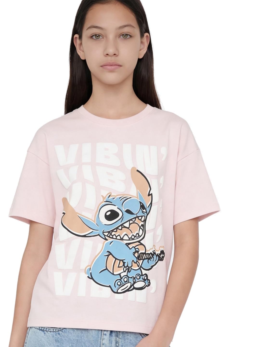Max Girls Lilo & Stitch Oversized TShirt 14-16