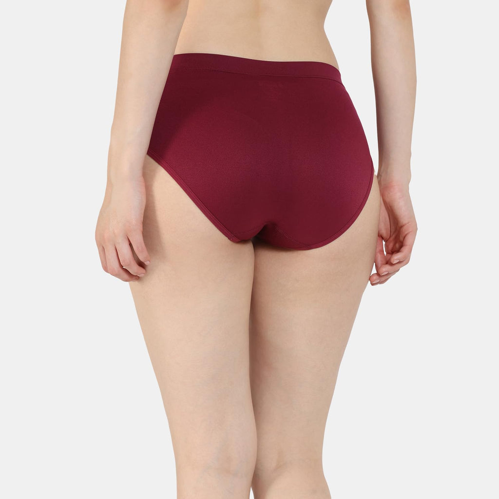 Zivame Womens Pure Cotton Classic Solid Hipster Panties (Pack of 3) (ZI2539-Anthracite Rhodendron Roebuck_Anthracite