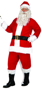 Forum Novelties Men's Santa Claus Costume Flannel Suit, As Shown, Standard