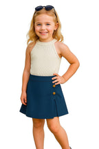 A.T.U.N. (ALL THINGS UBER NICE) Girls Stylish Two Piece Outfit Set with Sleeveless Tank Top and Skort | Casual Summer Clothing