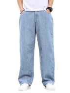 Kotty MenS Solid Zero Gravity Baggy Storm Breaker Shadow Jeans(Blue,28)