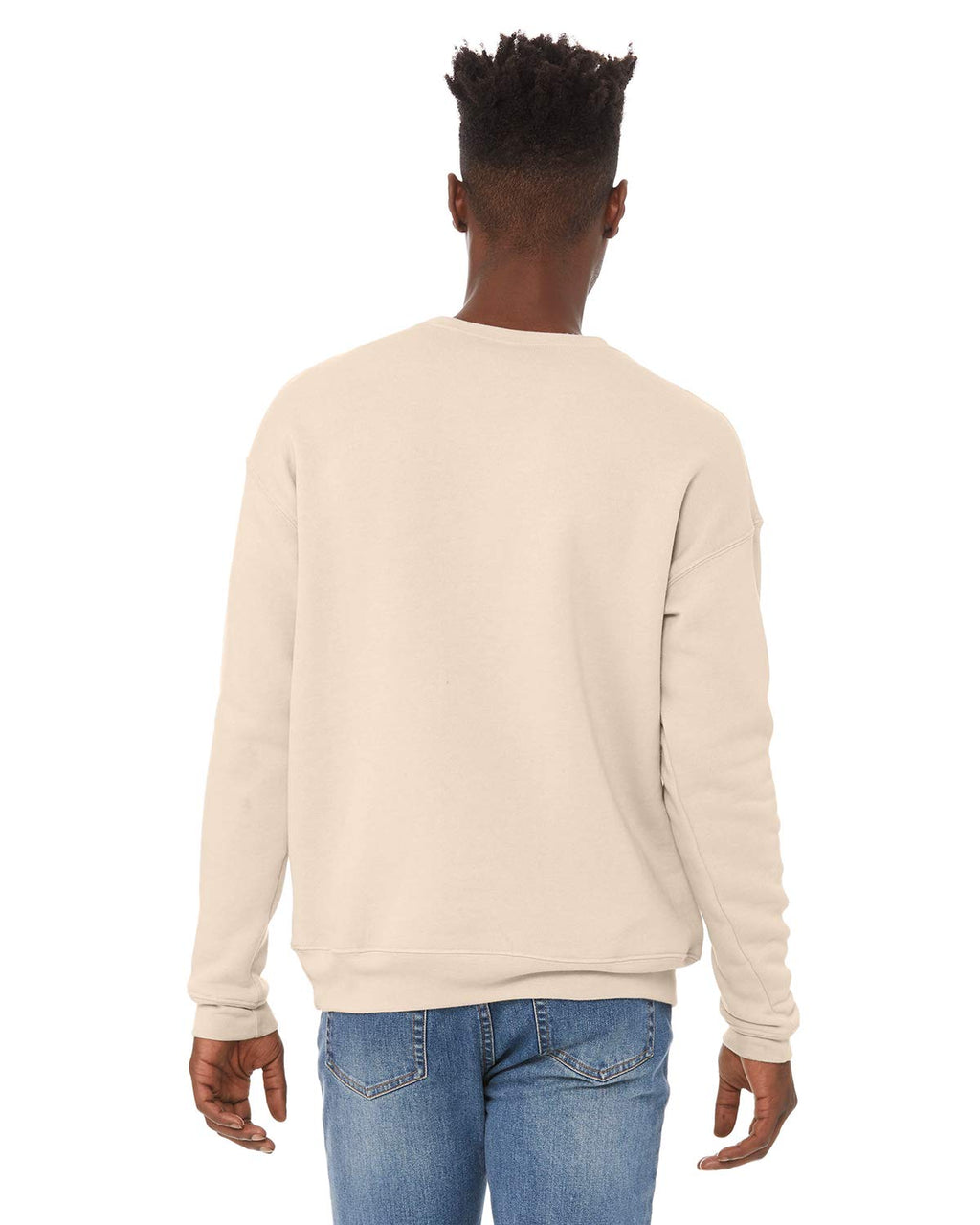 Unisex Drop Shoulder Fleece - WHITE - XS(D0102H7W9S2)