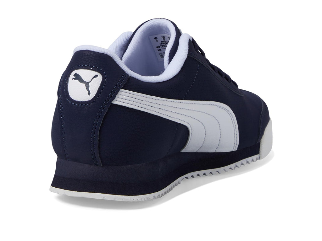 PUMA Roma Sneaker, Navy White, 4.5 US Unisex Big Kid