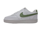Nike Men's Court Vision Low-Top Sneakers, White Green Oil Medium Olive, 11.5