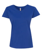 Ladies V-Neck Fine Jersey T-Shirt - BLAcK - S(D0102HI3UBW)