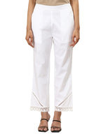 Libas WomenS Straight Fit Trousers (Pl1637_White_S)