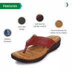 ORTHO JOY Womens Extra Soft Doctor Ortho Slippers