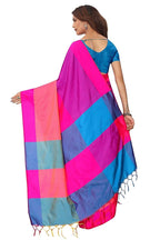 DHRUVI TRENDZ Womens Banarasi Cotton & Silk Saree
