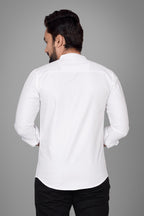 Besix MenS Regular Fit Solid Cotton Shirt | Chinese Collar | Casual | Plain | Branded | Mandarin Collar | Full Sleeve | Summer