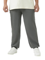 Bewakoof Heavy Duty 1.0 Mens Textured Regular Fit Cotton Blend Plus Size Joggers_646488_Grey_5XL
