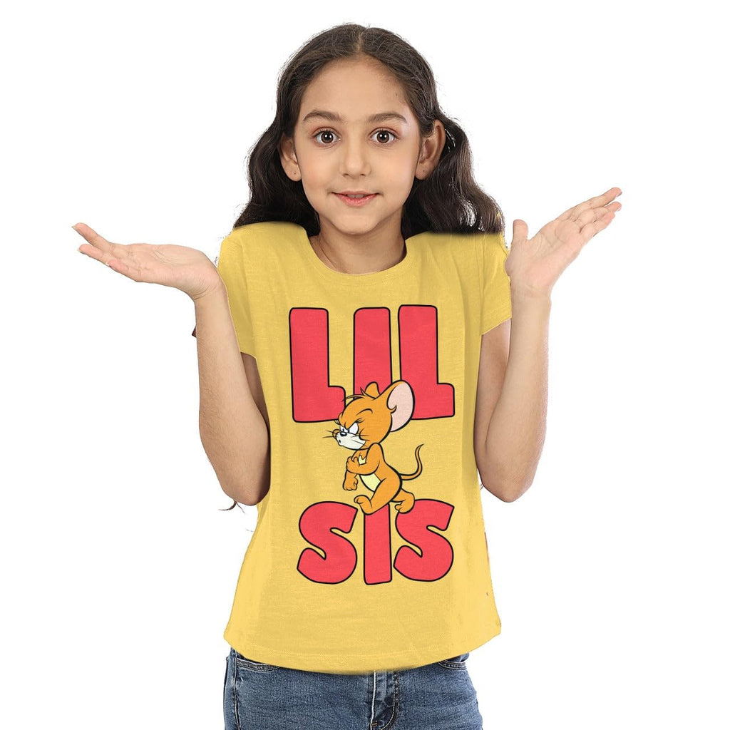 Bon Organik Girls Regular Fit T-Shirt (24RAKHI7837_Sister