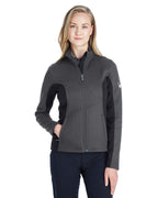 Ladies constant Full-Zip Sweater Fleece Jacket - BLAcK PLR RED - XS(D0102H7YK1T)