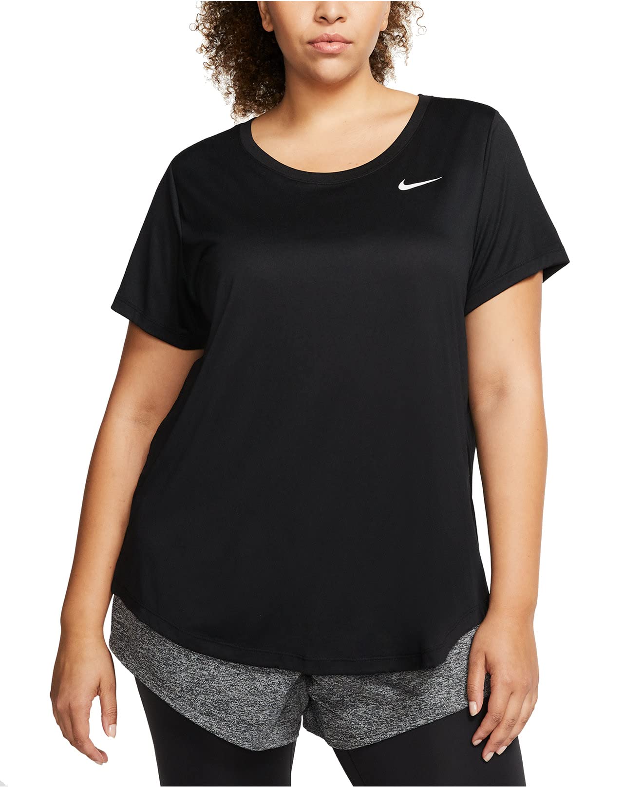 Nike Solid Regular Short Sleeve Women Novelty T-Shirts