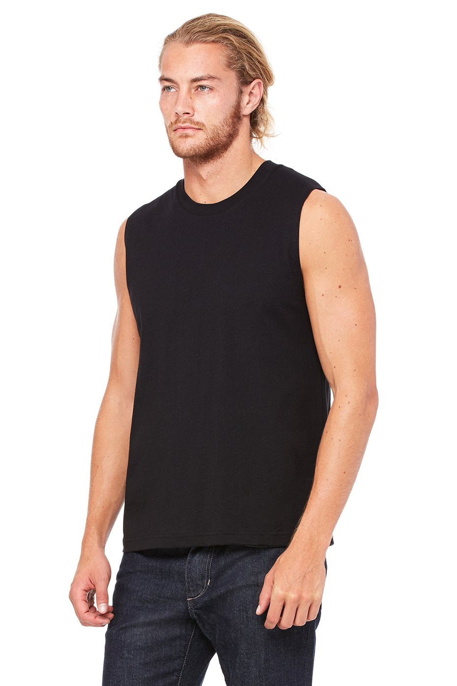 Unisex Jersey Muscle Tank - BLAcK - S(D0102H7WDAP)