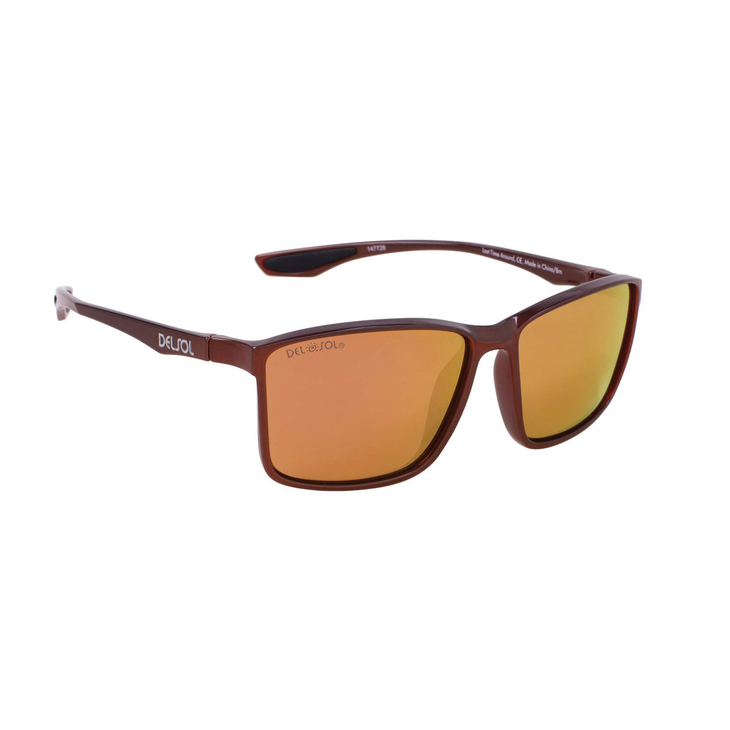 Solize Last Time Around - Metallic Orange to Brown by DelSol for Unisex - 1 Pc Sunglasses