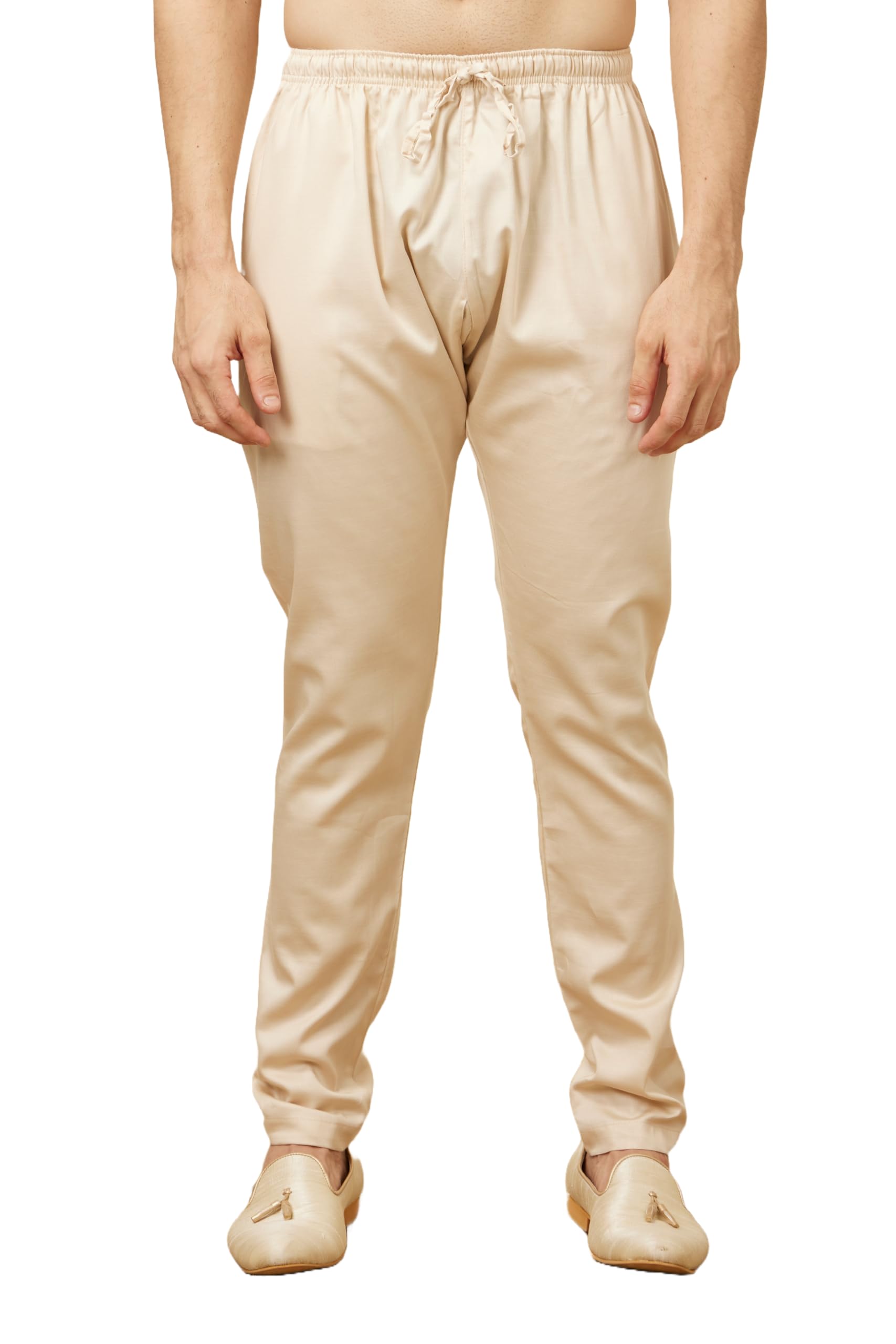Manyavar Traditional Cotton Readymade Stiched Pyjama For Men - (Pista, Xx-Large)