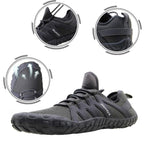 Cross Training Shoe Mens Five Fingers Minimalist Trail Running Zero Drop Wide Toe Box Barefoot Shoes Cross Country Size 11.5 Gre