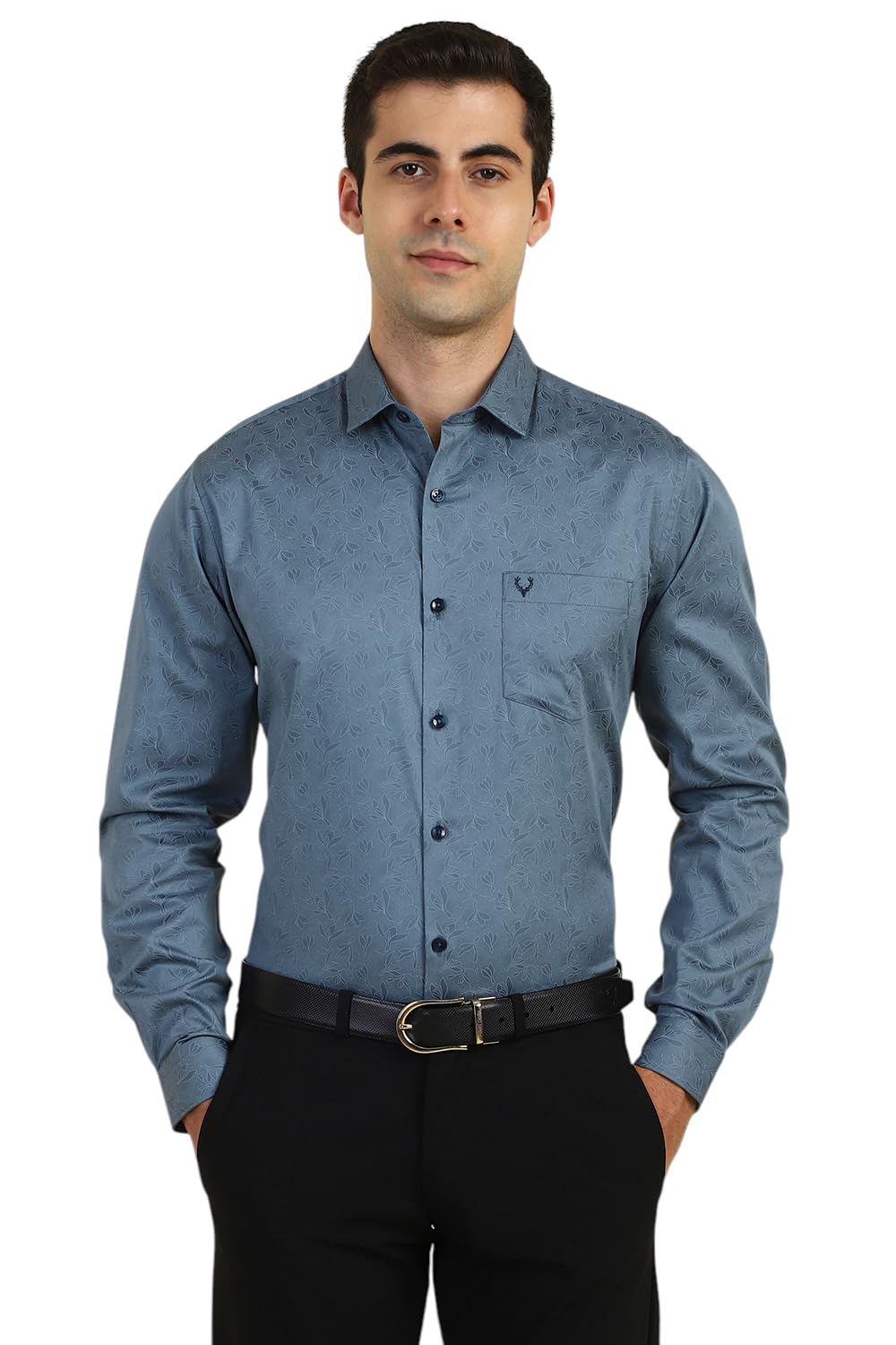 Allen Solly Men Slim Fit Printed Formal Full Sleeve Shirt