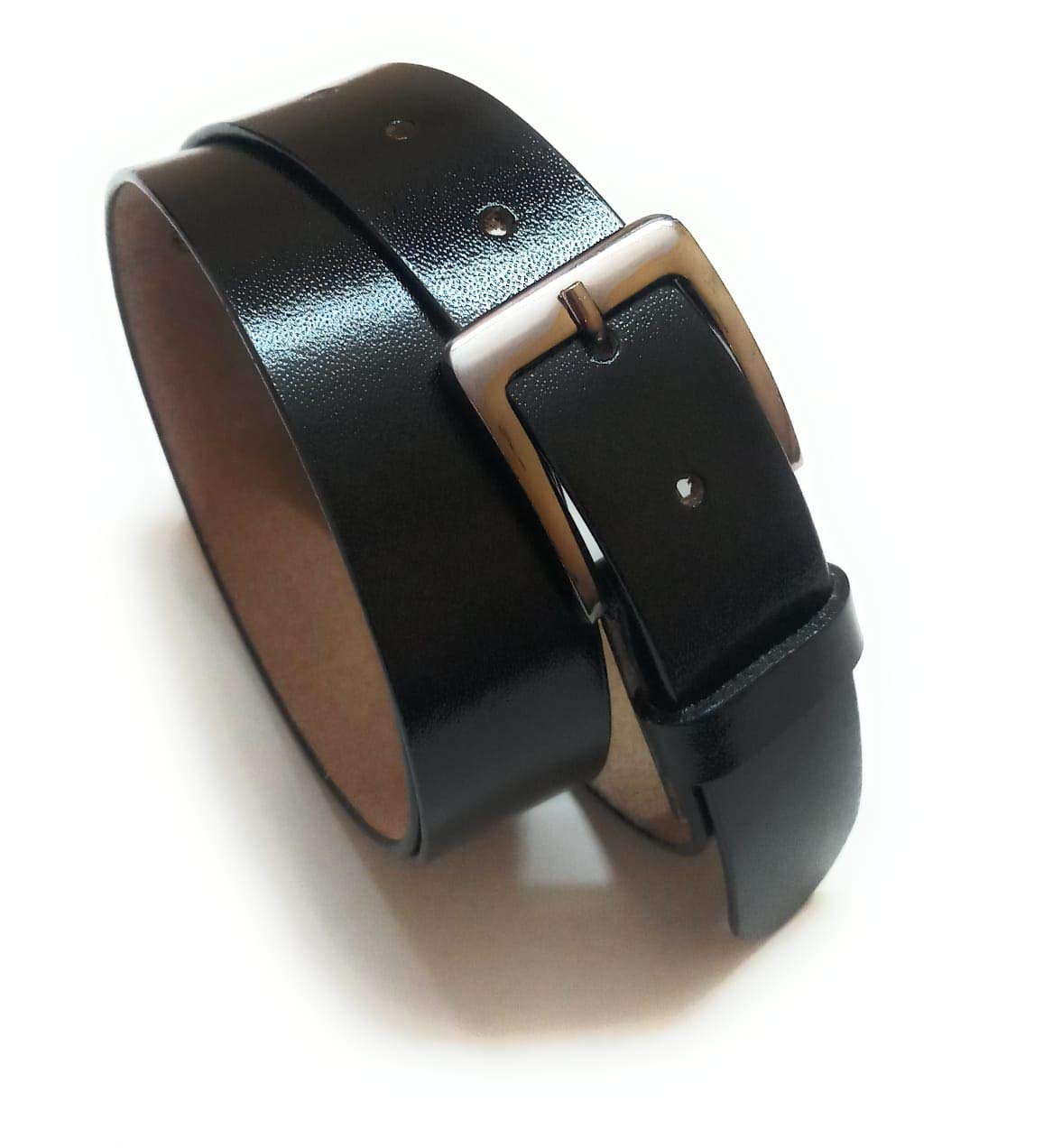 Generic Xxxl Oversize Plus Size Formal Casual Genuine Leather Belt Black 30