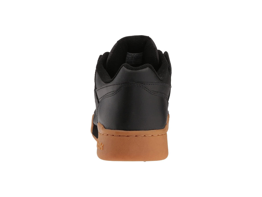 Reebok Men Workout Plus Sneaker, Black/Carbon/Classic red, 11
