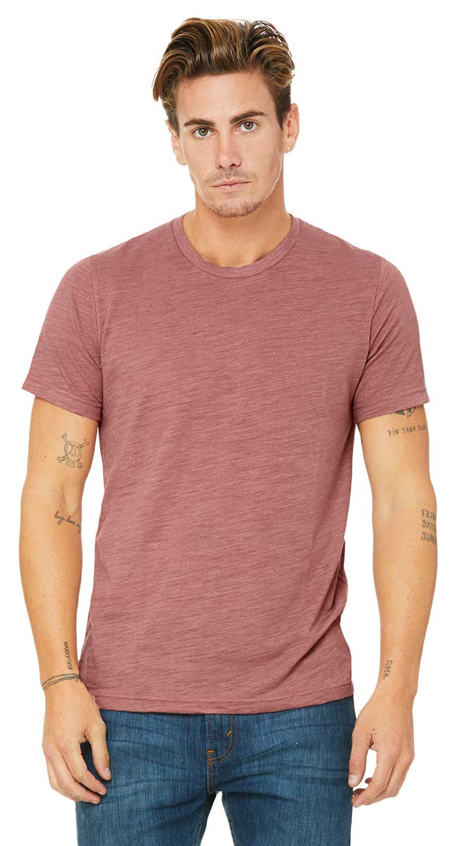 Unisex Poly-cotton Short-Sleeve T-Shirt - BERRY - S(D0102H7W0K2)