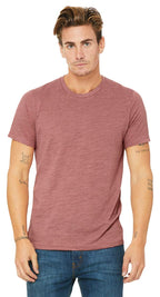 Unisex Poly-cotton Short-Sleeve T-Shirt - BERRY - S(D0102H7W0K2)