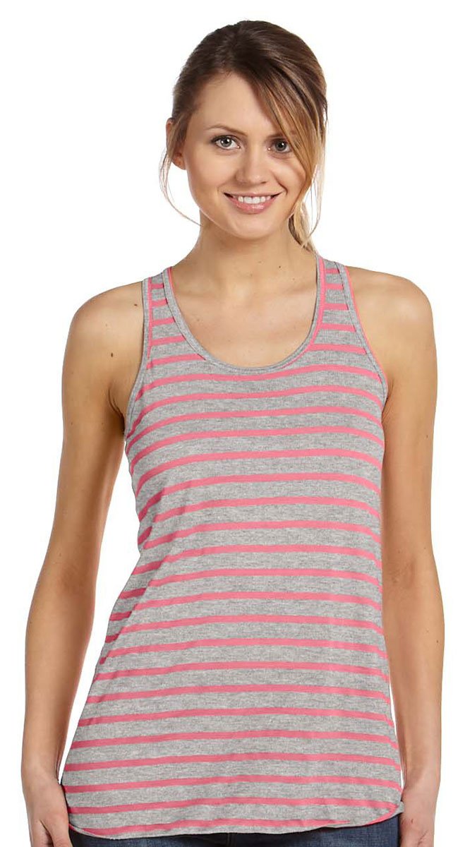Ladies Flowy Racerback Tank - ATHLETIc HEATHER - S(D0102H7K7A8)