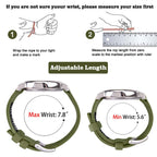 Ritche Christmas Gift 20mm Canvas Wristbands Watch Bands for Galaxy Watch 6 Classic Omega x Swatch Moonswatch Replacement Quick