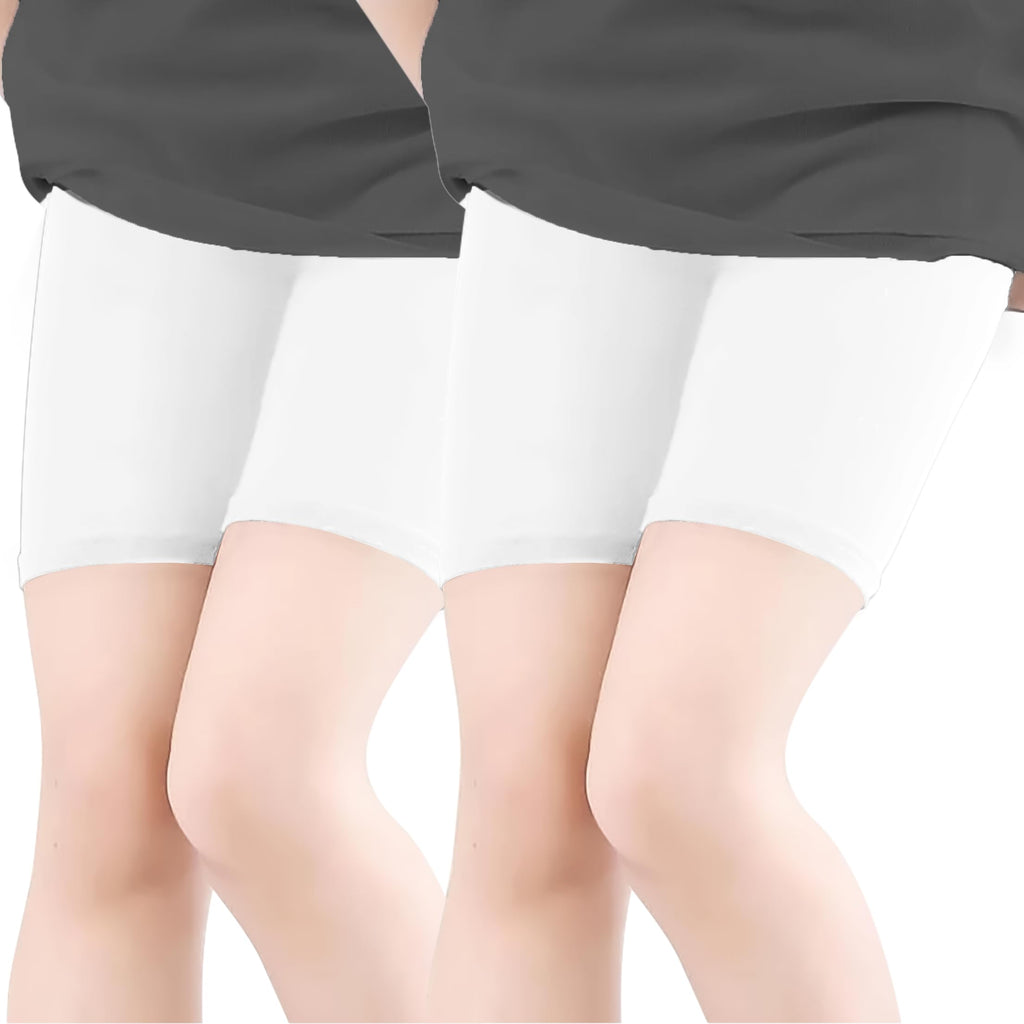 Kyda Kids  Girls Anti Bacterial Under Skirt Shorts - Under Dress Uniform Shorts & Stretchable Shorties Tights For Girls (Pack Of