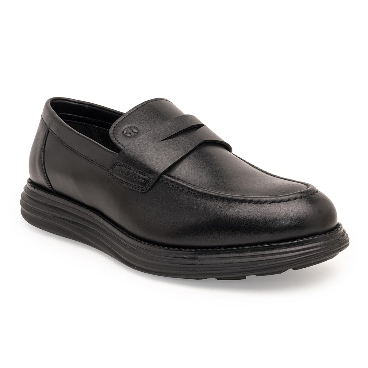 Thomas Crick Sophisticated DualTone Leather Loafers with Enhanced Comfort Black 10