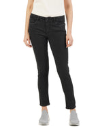 INKD Womens Airflex Skinny Fit Jeans -Lightweight & Stretchable (Super Black, 30)