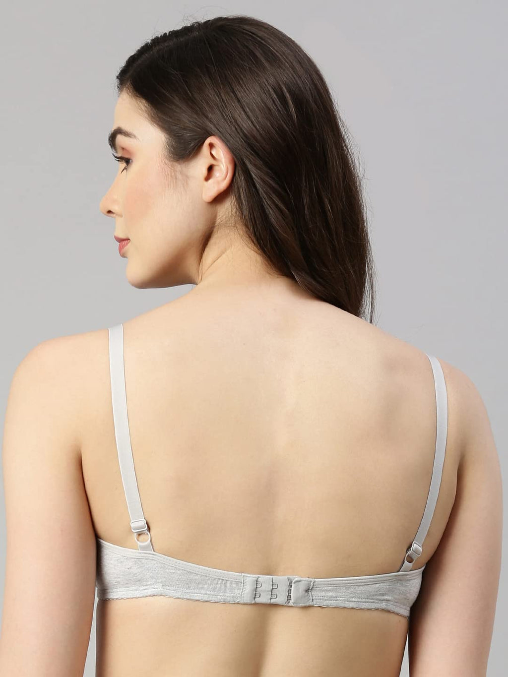 Enamor A039 T-Shirt Cotton Bra Greymelange