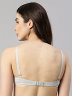 Enamor A039 T-Shirt Cotton Bra Greymelange