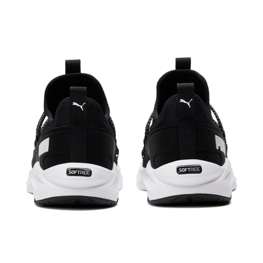 PUMA One4All Slip On Sneaker, Black White, 12.5 US Unisex Little Kid