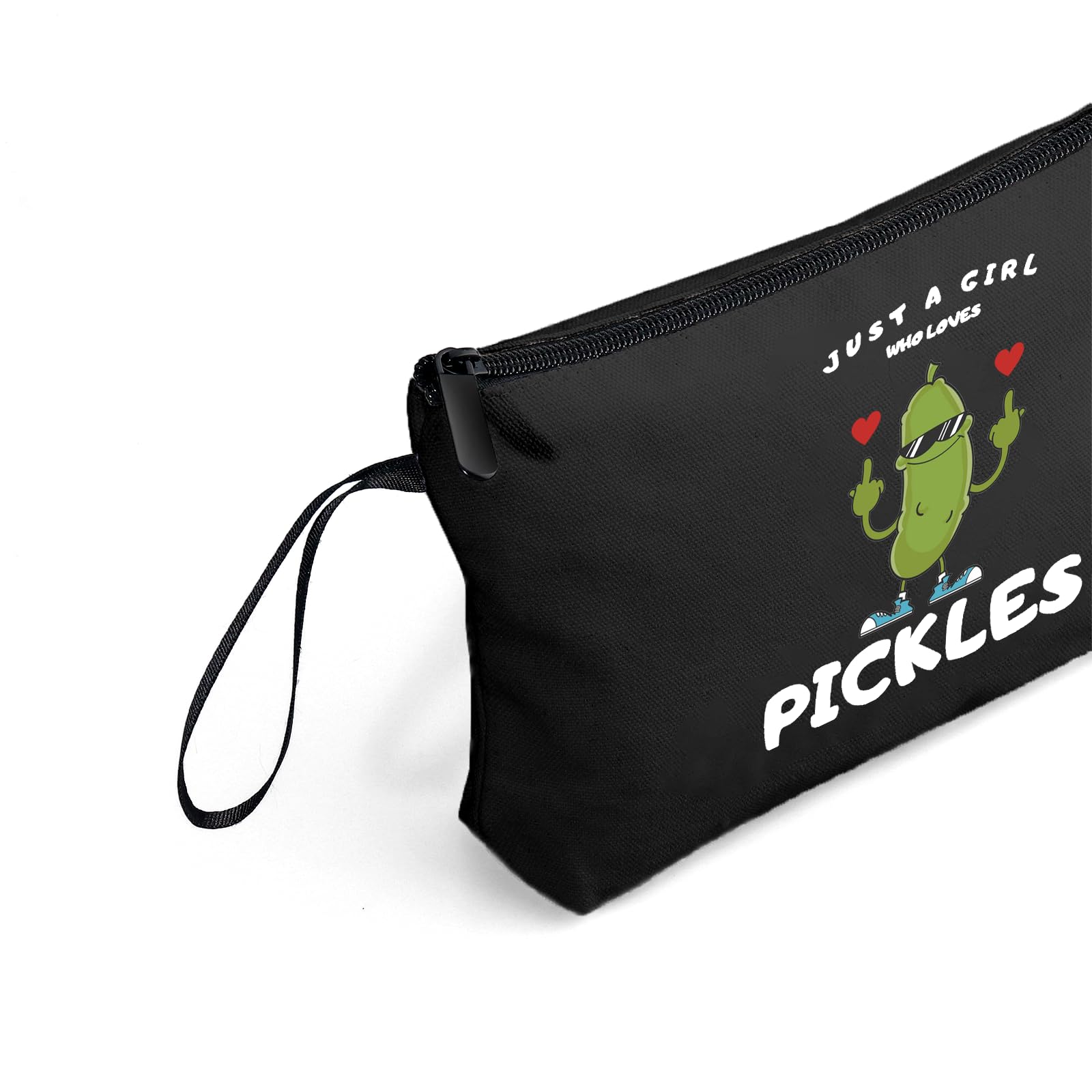 SEAMOON Birthday Gifts for Friends Female, Pickle Gifts, Black Makeup Bag, Friendship Gifts for Women,Fun Gifts for Women,Daught