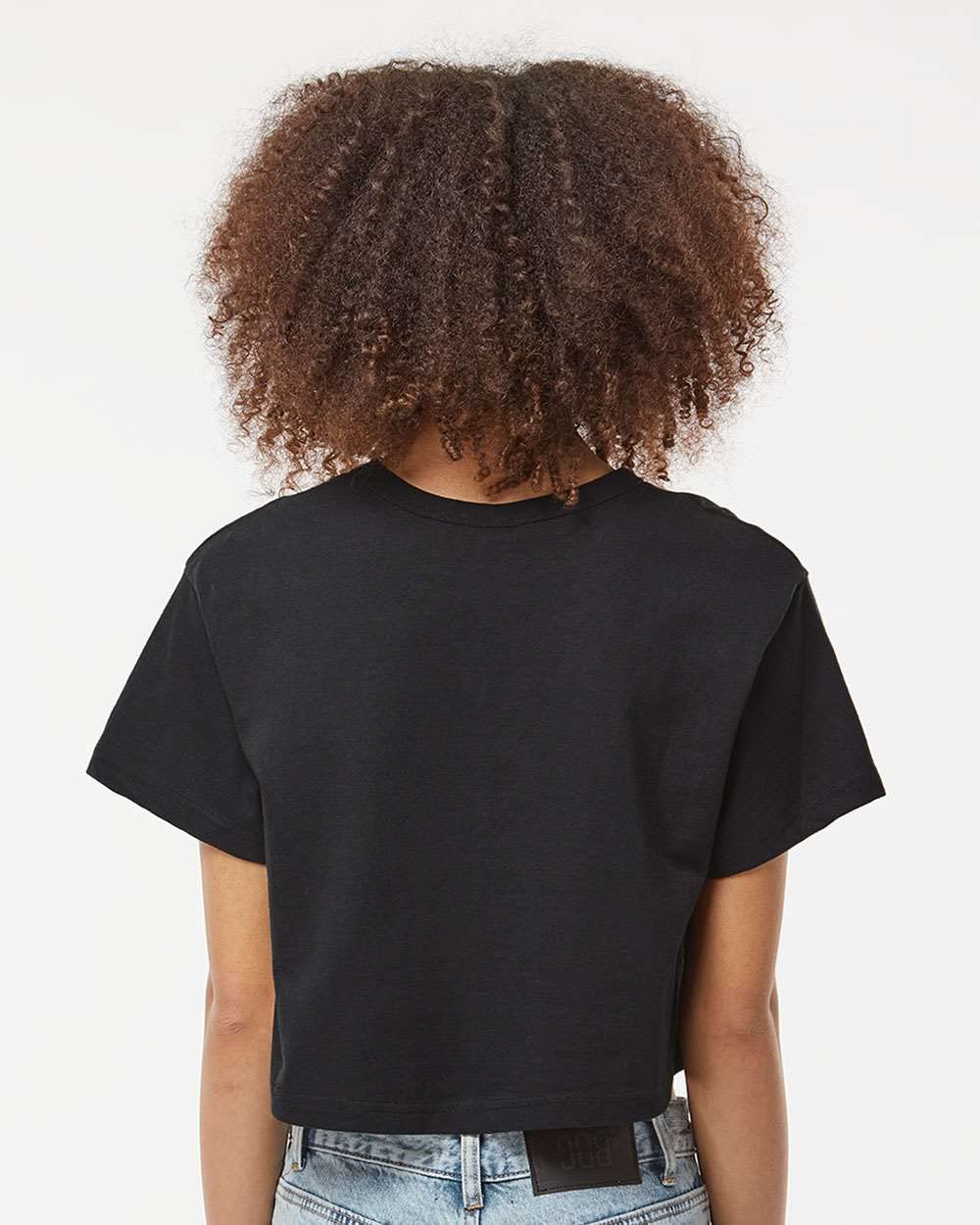 Ladies cropped Heritage T-Shirt - BLAcK - XS(D0102H7D9ZP)