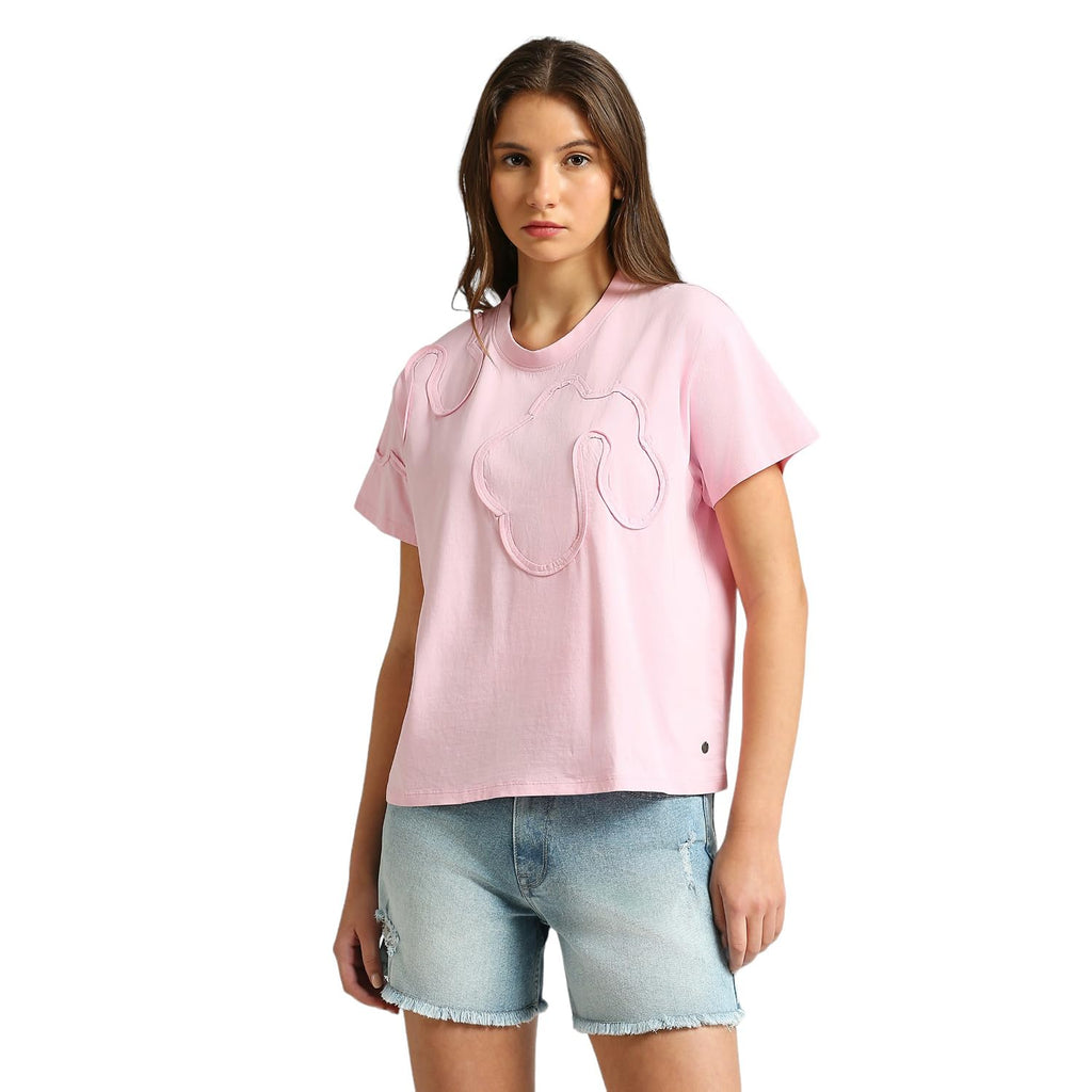 Pepe Jeans WomenS Relaxed Fit T-Shirt (Pl505916_Pink