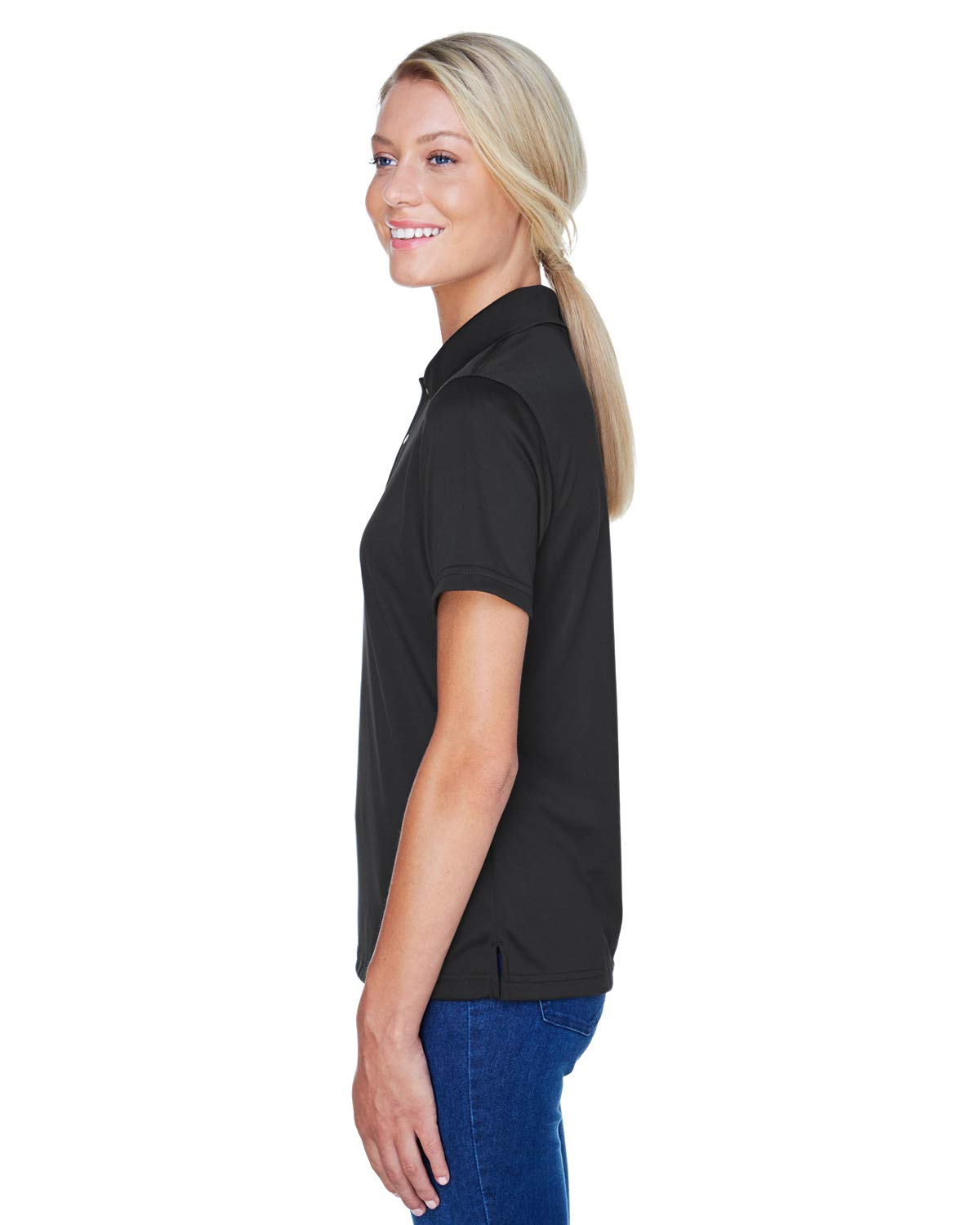 Ladies Advantage Snag Protection Plus IL Snap Placket Polo - DARK cHARcOAL - XS(D0102H76TL6)