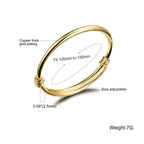Children Jewelry 18k Gold Plated Bangle Bracelet for Toddlers Gift Safe Easy Adjustable 4.7 - 5.9 (A: 1 Pcs(Style 1))