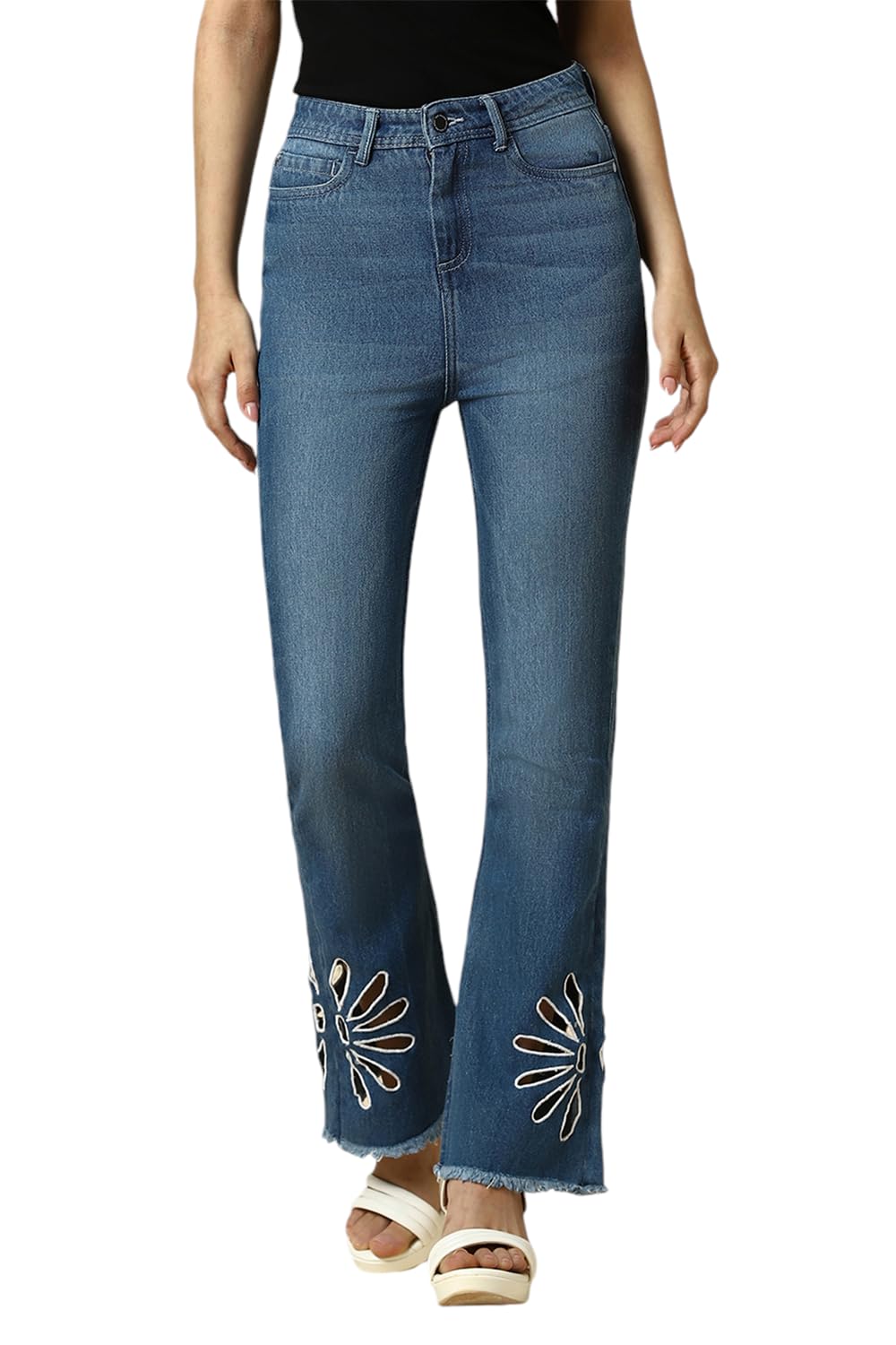 Allen Solly Women Regular Fit Solid Casual Jeans